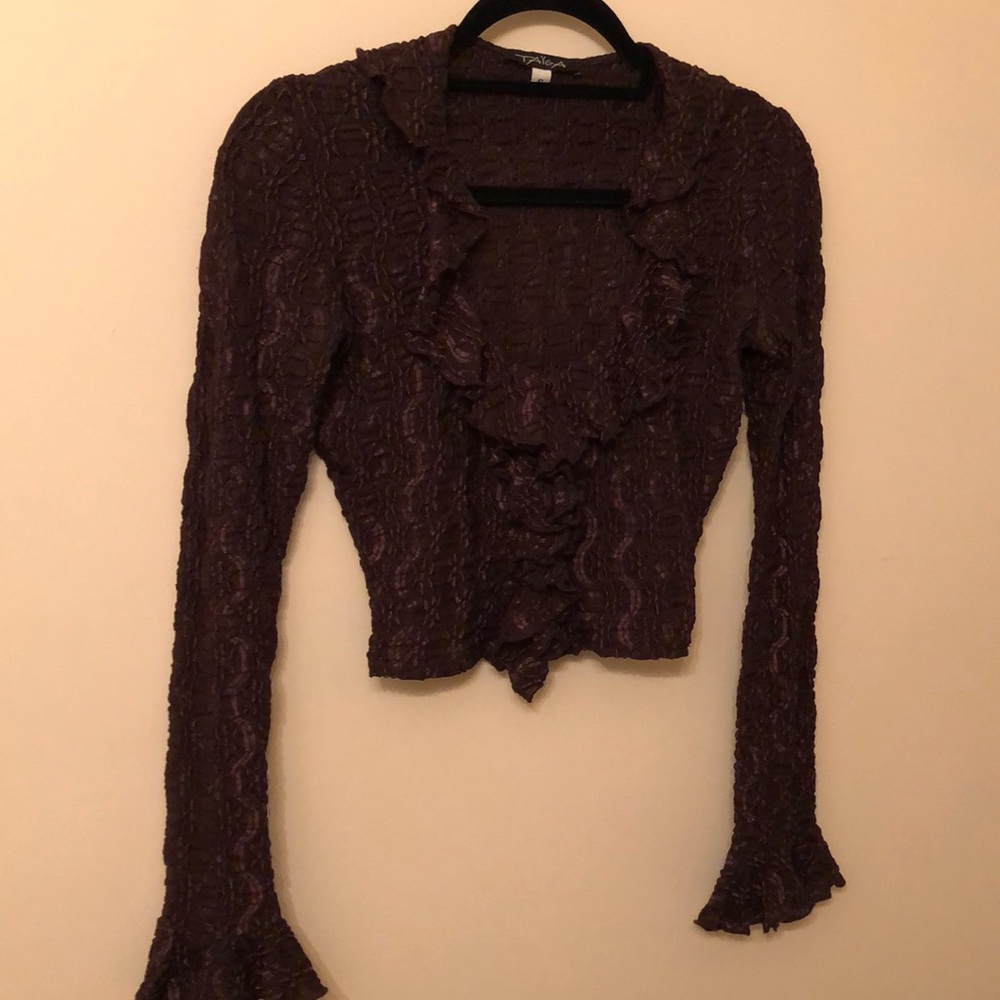 Deep purple Crop Top Witch
